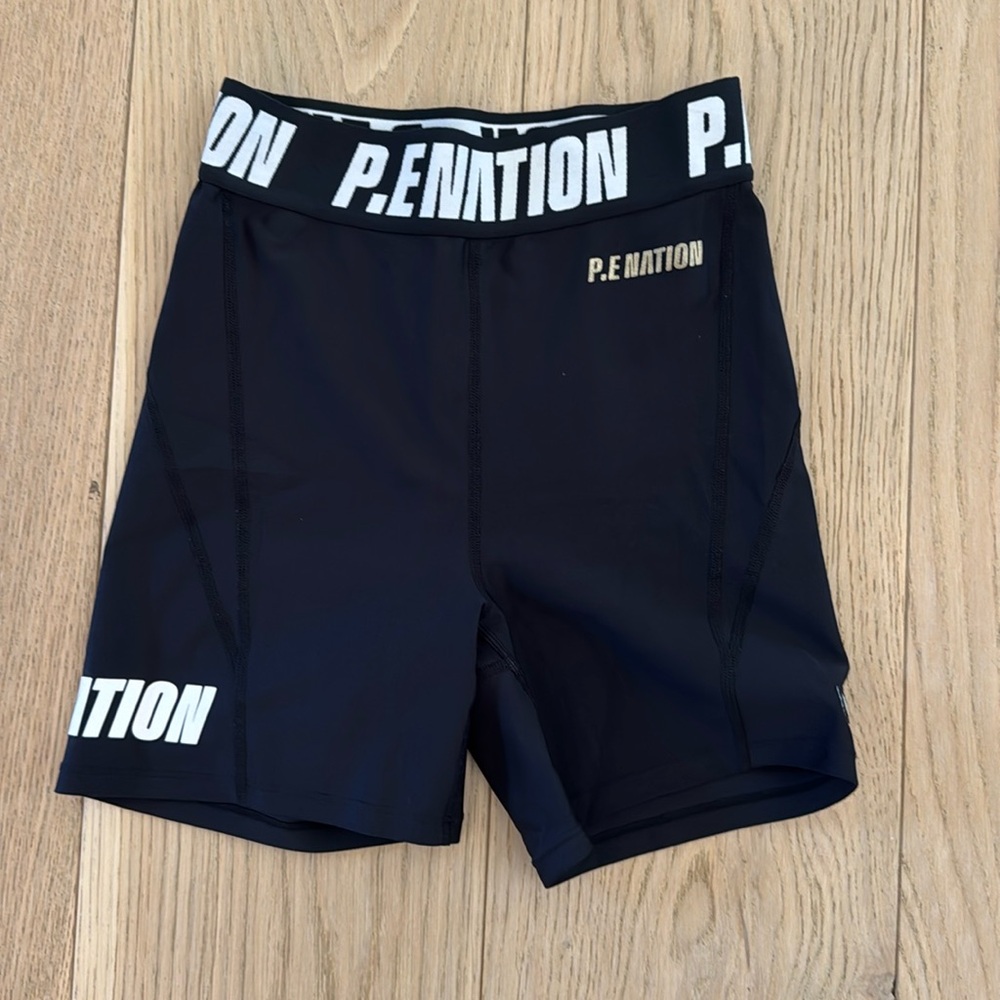 Pre owned PE Nation biker shorts black small